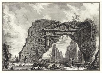 GIOVANNI B. PIRANESI Veduta della vasta Fontana de Trevi anticamente detta lAcqua Vergine.